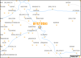 map of Bystraki