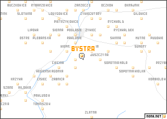 map of Bystra