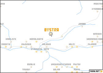 map of Bystrá