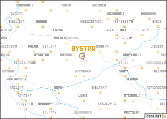 map of Bystra