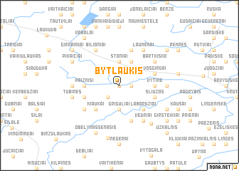 map of Bytlaukis