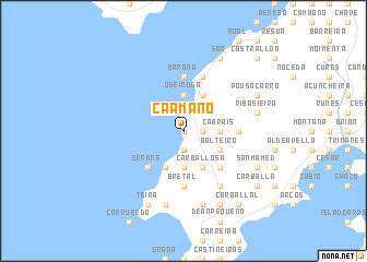 map of Caamaño