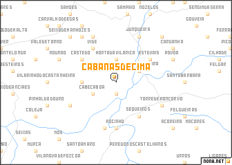 map of Cabanas de Cima