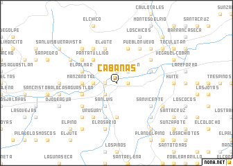 map of Cabañas