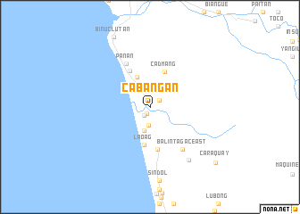 map of Cabangan