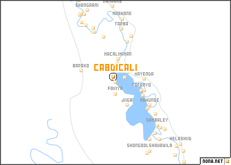 map of Cabdi Cali