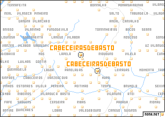 map of Cabeceiras de Basto