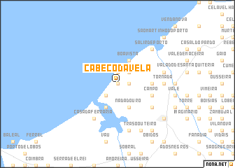 map of Cabeço da Vela
