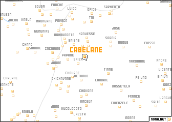 map of Cabélane