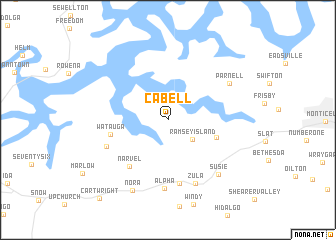 map of Cabell