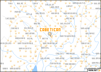 map of Cabetican