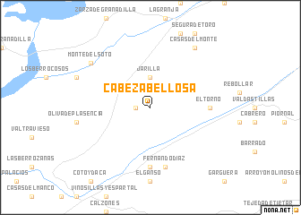 map of Cabezabellosa