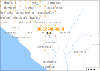 map of Cabeza de Agua