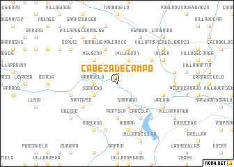 map of Cabeza de Campo