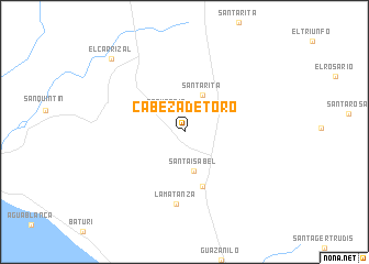 map of Cabeza de Toro