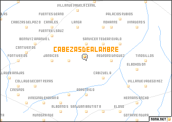 map of Cabezas de Alambre