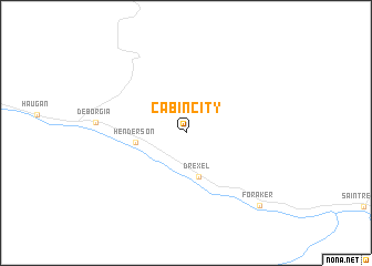 map of Cabin City