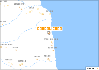 map of Cabo Alicora