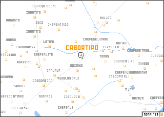 map of Cabo Atipo