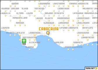 map of Cabo Caina