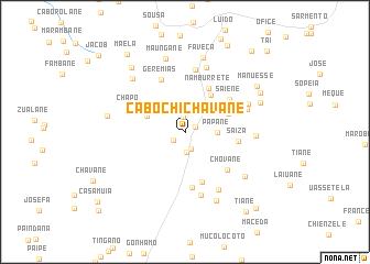 map of Cabo Chichavane