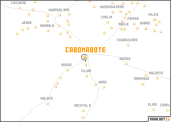 map of Cabo Mabote