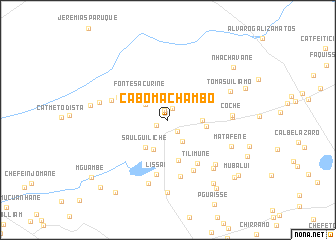 map of Cabo Machambo