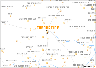 map of Cabo Matine