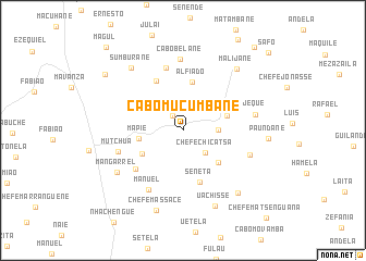 map of Cabo Mucumbane