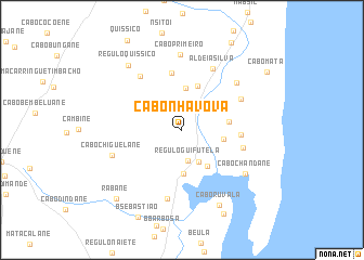 map of Cabo Nhavova