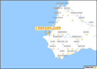 map of Cabo San Juan