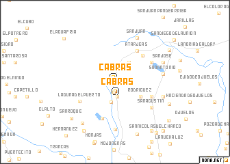 map of Cabras