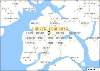 map of Cacafale Balanta