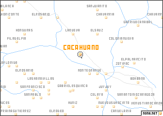 map of Cacahuanó