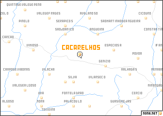 map of Caçarelhos