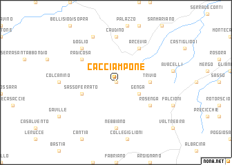 map of Cacciampone