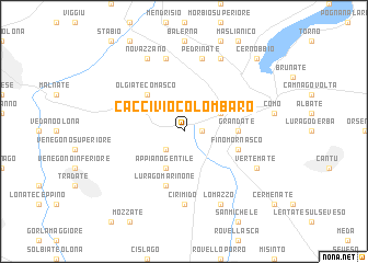 map of Caccivio Colombaro