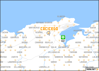 map of Cacicedo