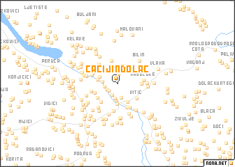 map of Čačijin Dolac