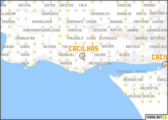 map of Cacilhas