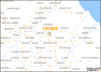 map of Cacique