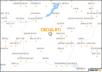 map of Căciulaţi