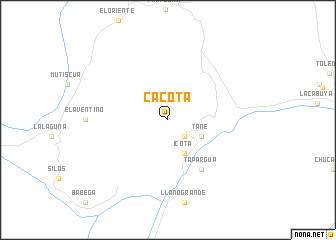 map of Cácota