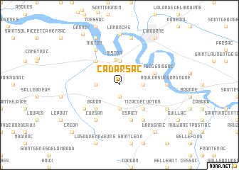 map of Cadarsac