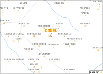 map of Cadel