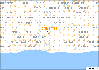 map of Cadette