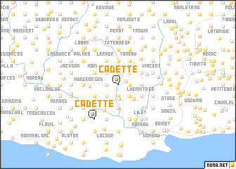 map of Cadette