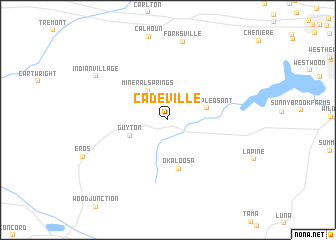 map of Cadeville