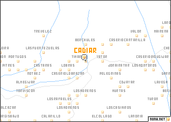 map of Cádiar