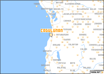 map of Cadulunan